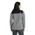 Custom The North Face Women's Highest Peak Full-Zip Fleece Jacket - TNF Medium Grey Heather & TNF Black Back view