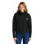 Custom The North Face Women's Double-Knit Full-Zip Hoodie - TNF Black Front view