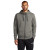 Custom Nike Club Fleece Sleeve Swoosh Full-Zip Hoodie - Charcoal Heather Front view