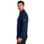 Custom Nike Textured 1/2-Zip Cover-Up - College Navy Side view