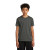 Custom Nike Youth Swoosh Sleeve RLegend Tee - Dark Smoke Heather Front view