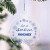 Custom Let It Snow Round Acrylic Holiday Ornament