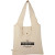 Custom Packable 8 oz Organic Cotton Tote - Natural Front View