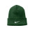 Custom Nike Team Cuffed Beanie - Gorge Green Front view
