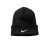 Custom Nike Team Cuffed Beanie - Black Front view