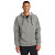 Custom Nike Therma-FIT Pocket 1/4-Zip Fleece Hoodie - Dark Grey Heather Front view
