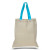 Custom Economical Tote Bag - Full Color - Natural/Carolina Blue 