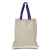Custom Economical Tote Bag - Natural/Purple 