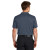 Custom Nike Dri-FIT Smooth Heather Polo - Navy Heather Back View 