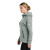 Custom Nike Women's Tech Fleece Full-Zip Hoodie - Dark Grey Heather Side View 