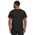 Custom Wink Unisex WorkFlex Chest Pocket V-Neck Top - Black Back View 