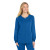 Custom Wink Women's Premiere Flex Full-Zip Scrub Jacket - Royal Front View 