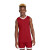 Custom Sport-Tek Youth Rival Basketball Rev Jersey - Deep Red/White Front view