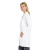 Custom Wink Women's Long Lab Coat - White Side View 