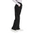 Custom Wink Women's Petite WorkFlex Cargo Pant - Black Side View 