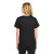 Custom Wink Women's WorkFlex Mock Wrap Top - Black Back View 
