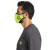 Custom Carhartt Cotton Ear Loop Face Mask - Brite Lime Side View 