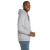 Custom CornerStone - Heavyweight Full-Zip Hooded Sweatshirt with Thermal Lining - Athletic Heather Side View 