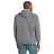 Custom CornerStone Heavyweight Sherpa-Lined Hooded Fleece Jacket - Grey Back View 