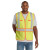 Custom CornerStone ANSI 107 Class 2 Dual-Color Safety Vest - Safety yellow Front view