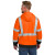 Custom CornerStone ANSI 107 Class 3 Heavy-Duty Fleece Pullover Hoodie - Safety Orange Back View 
