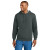 Custom CornerStone Tough Fleece Pullover Hoodie - Charcoal Heather Front View 