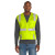 Custom CornerStone ANSI 107 Class 2 Mesh Six-Pocket Zippered Vest - Safety Yellow Front view