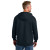 Custom CornerStone Tough Fleece Full-Zip Hoodie - Navy Back View 