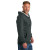 Custom CornerStone Tough Fleece Full-Zip Hoodie - Charcoal Heather Side View 