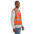 Custom CornerStone ANSI 107 Class 2 Economy Mesh One-Pocket Vest - Safety Orange Side view