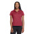 Custom Nike Women's Tech Basic Dri-FIT Polo Shirt - Pro Red Front View 