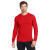Custom Nike Dri-FIT Cotton/Poly Long Sleeve Tee - University Red Front View