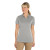 Custom CornerStone Women's Select Lightweight Snag-Proof Polo - Light Grey Front View 