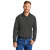 Custom CornerStone Select Lightweight Snag-Proof Long Sleeve Polo - Charcoal Front View 