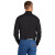 Custom CornerStone Select Lightweight Snag-Proof Long Sleeve Polo - Black Back View 