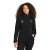 Custom The North Face Women's Sweater Fleece Jacket - TNF Black Heather Front view