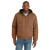 Custom CornerStone Tall Duck Cloth Hooded Work Jacket - Duck Brown Front view