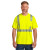 Custom CornerStone ANSI 107 Class 2 Segmented Tape Tee - Safety yellow Front view