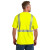 Custom CornerStone ANSI 107 Class 2 Segmented Tape Tee - Safety yellow Back view