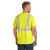 Custom CornerStone ANSI 107 Class 2 Safety T-Shirt - Safety Yellow Reflective Back view