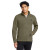 Custom The North Face Sweater Fleece Jacket - New Taupe Green Heather Front view