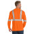 Custom CornerStone ANSI 107 Class 2 Long Sleeve Safety T-Shirt - Safety Orange Reflective Back view