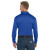 Custom CornerStone Select Snag-Proof Long Sleeve Polo - Royal Back View 