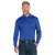 Custom CornerStone Select Snag-Proof Long Sleeve Polo - Royal Front View 