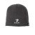 Custom The North Face Mountain Beanie - Asphalt Grey Front view