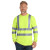 Custom CornerStone ANSI 107 Class 3 Long Sleeve Snag-Resistant Reflective T-Shirt - Safety Yellow Front view