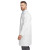 Custom Red Kap Lab Coat - White Side View
