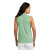 Custom TravisMathew Women's Coto Performance Sleeveless Polo - Berly Green Heather Back view