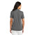 Custom TravisMathew Women's Coto Performance Polo - Quick Shade Grey Black Back view