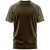 Custom Mossy Oak Men's Raglan 4.4 oz. Polyester Interlock T-Shirt - Mo Bottomland-Brown Front View 